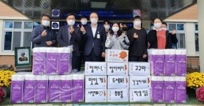 금산 추부중학교, 고구마 등 이웃돕기 100만원 상당 물품 기탁