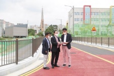 천안시, 백석동 주민 숙원 사업 한들초등학교 진입도로 조기 개통