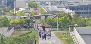 정부세종청사 옥상정원 인프라 강화... 전면 개방 물음표