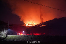 충남 홍성 산불 22시간째 주불잡기 총력전
