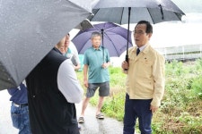 박상돈 천안시장, 호우 피해현장 찾아 신속한 복구 주문