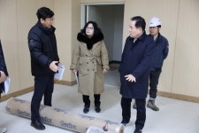 아산교육지원청, 산동초등학교 막바지 현장점검...적기 개교 만전