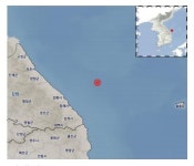 강원도 동해시 북동쪽 59km 해역 규모 2.3 지진 발생
