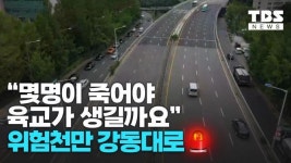 위험천만 강동대로...보행육교 설치 주민 요구 잇따라