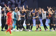 [아시안게임] 한국 남자축구, 중국 꺾고 4강 진출