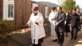 김수환 추기경 사랑과 나눔공원 묵주기도길 축복식