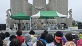 희망의 순례단, 최양업 신부 체류지에서 시복 기원