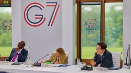G7 참석한 이 대통령 