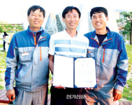 (기능경기대회)외선지중선 최우수상-광주시회 현대로오텍 김남국, 김성진 씨