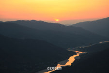 (18)악약 구재봉서 붉은 노을을 보다
