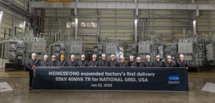 일진전기, 증설 완료된 홍성 제2공장 첫 생산품...북미에 수출