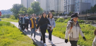 친한 친구와 광주천 느리게 걷기