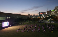 빛고을노인건강타운 야외 광장서 시네마 천국