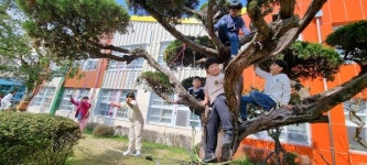 곡성 고달초 학생들, 밧줄놀이터 직접 만들어