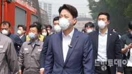 이준석 개혁신당 후보 금호타이어 광주공장 방문