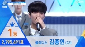 26일 발표된 프로듀스 101 시즌2 순위