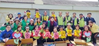 광주시 광산구 송정2동 주민 광주송정역 꽃길 조성