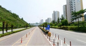 목포시 후광대로 버스전용차로 중앙분리대 정비