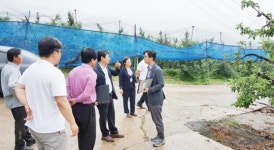 곡성군 2018년 과실전문 생산단지 기반조성사업 현장 실사 실시