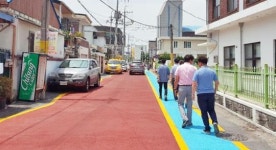 장성군 “예뻐진 도로 보행자 안전 높였다”