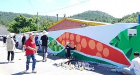 장흥군 치매안심마을 벽화로 새단장