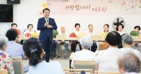 임택 광주시 동구청장 혹서기 사회복지시설 방문
