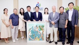 광주시 동구문화원, 전통채색화 대상작 동구에 기증
