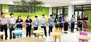 광주 첨단중, 학생 작품으로 완성한 학생 휴게 공간 ‘휴마루’ 조성