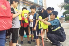 함평군 월야초, 초등학교 저학년 대상 교통안전 캠페인 실시