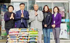 곡성군 성륜사, 옥과면행정복지센터에 “자비나눔 쌀” 전달