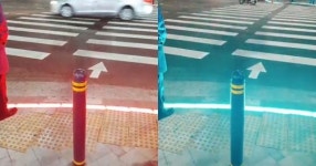 서초구청에서 남부터미널역에 설치한 신박한 신호등