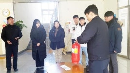 [포토]광주시 남구, 푸른길도서관 화재대비 소방교육 실시  