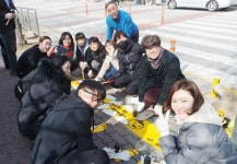 광주시 광산구 신창동 사회단체, 신창초 주변 ‘노란발자국’ 설치