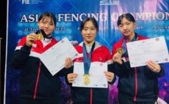 화순 전남과학고 장보련·김세빈 펜싱 선수, 아시아 선수권 대회서 ‘금 2’ 획득 