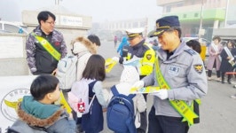 함평경찰 해보파출소 교통안전캠페인 실시