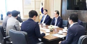 명현관 해남군수, 익산지방국토관리청 방문