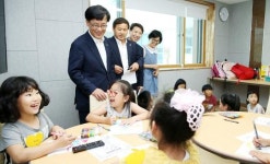 박병호 전남도행정부지사, 강진군 성전면 열린배움터 현장 방문해 격려