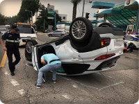 전주서 승용차끼리 ‘쾅’…6명 부상