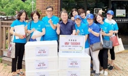 광주시 광산구 수완동 강산한방병원, 이웃에 닭 500마리 나눠