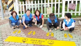 광주시 광산구 송정1동 안전 지킴이, 8곳에 노란발자국 설치