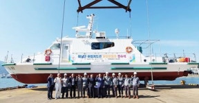 해남군, 다목적 어업지도선 ‘땅끝 희망호’ 진수