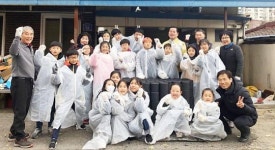 [포토]광주시 남구, 방림초등학교 릴레이 연탄 나눔