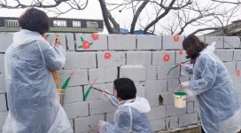 광주시 광산구 임곡동 봉흥마을 주민,벽화 그리며 치매친화마을에 한 발짝