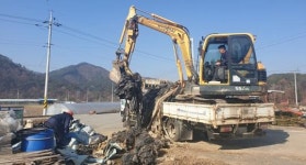 곡성군 오산면, 환경정화활동 추진해 영농폐기물 15톤 수거