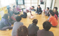 목포시 상동행정복지센터, 경로당 찾아 화재 및 응급처치 교육