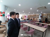 [포토] 익산 청소년도서관 개관식 참석한 김수흥 전 국회사무차장