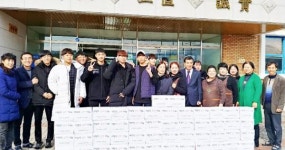 곡성읍 행정복지센터, 곡성중학교 학부모회 김장김치 저소득층에 전달