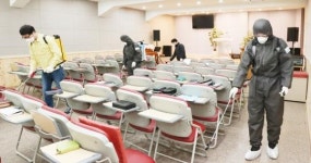 [포토]광주시 동구, 코로나 확산 방지 민·관·군 합동 방역