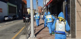 여수시 곳곳, 코로나19 확산방지를 위한 방역 이어져