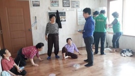 여수시 시전동 새마을협의회, 경로당 에어컨 등 청결활동 실시